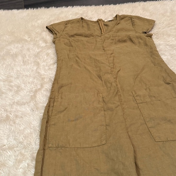 Suunday The Linen Jumpsuit in Fennel Seed - Size XS - Picture 3 of 4